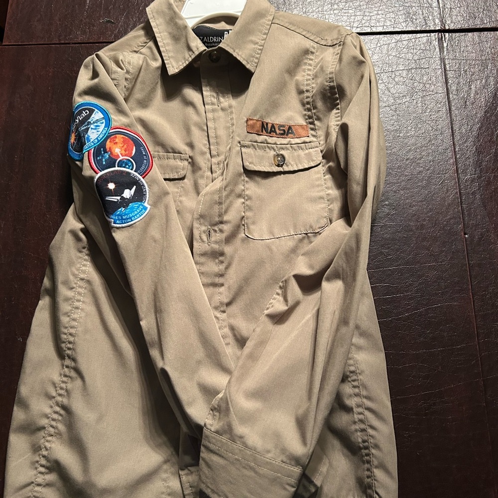Buzz Aldrin Tan Shirt